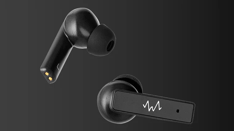 3S-2408 - Wave Audio True Wireless Earbuds Immersive Lite - Black