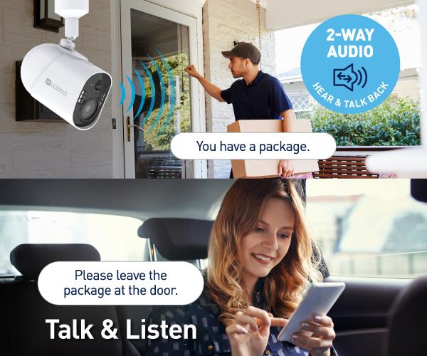 SWIFI-4KXTRMPK2-GL - Swann Xtreem 4K Battery Cam w/32GB Card/2x Spotlights/USB-C & screw in mount - 2 Pack