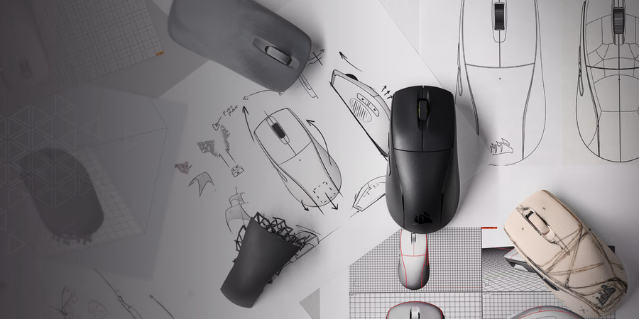 CH-931D100-AP - CORSAIR M75 AIR WIRELESS ULTRA-LIGHTWEIGHT GAMING MOUSE - BLACK