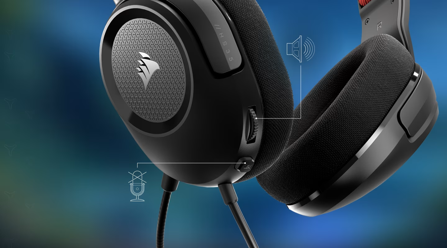 CA-9011383-AP - CORSAIR HS35 V2 MULTIPLATFORM GAMING HEADSET - BLUE