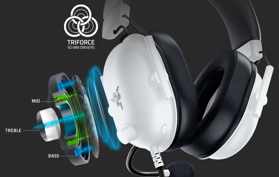 RZ04-03240700-R3M1 - RAZER BLACKSHARK V2 X - WIRED GAMING HEADSET - WHITE - FRML PACKAGING