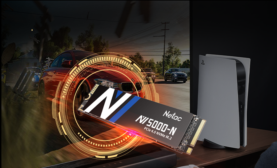 NT01NV5000N-1T0-E4X - Netac NV5000-N PCIe4x4 M.2 2280 NVMe SSD 1TB 5YR