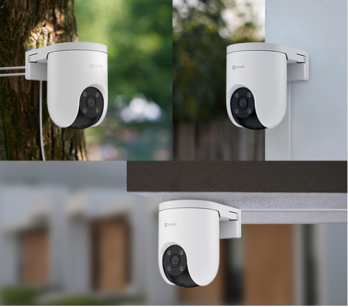 EZVIZ H8C4G - 3MP Outdoor PT 4G Wired Security Camera w/ 2-Way Talk. 4G & Optional Wired Network