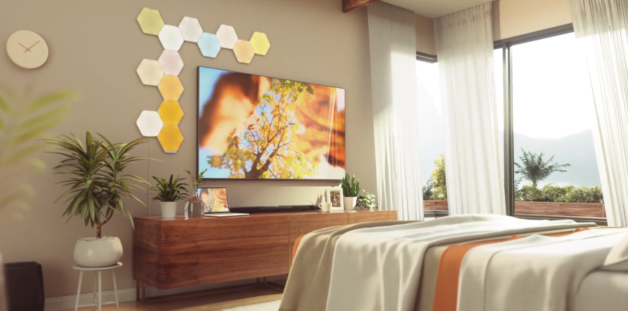 NL48-0005TW-9PK - Nanoleaf Shapes - Mini Triangles Starter Kit  (9 Panels)