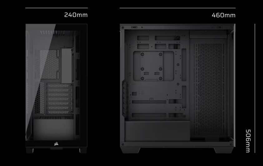 CC-9011276-WW - CORSAIR 3500X MID-TOWER PC CASE TEMPERED GLASS BLACK