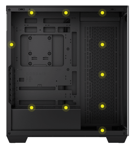 CC-9011276-WW - CORSAIR 3500X MID-TOWER PC CASE TEMPERED GLASS BLACK
