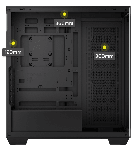 CC-9011276-WW - CORSAIR 3500X MID-TOWER PC CASE TEMPERED GLASS BLACK