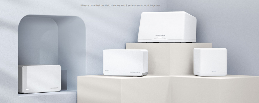 TP-Link HALO H47BE(2-PACK) - Mercusys Halo H47BE Wi-Fi 7 Mesh BE9300 2.5GbE - Twin Pack