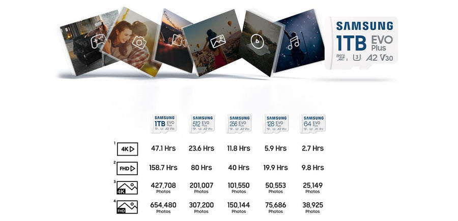 Samsung EVO PLUS  microSDXC Memory Card - 256GB