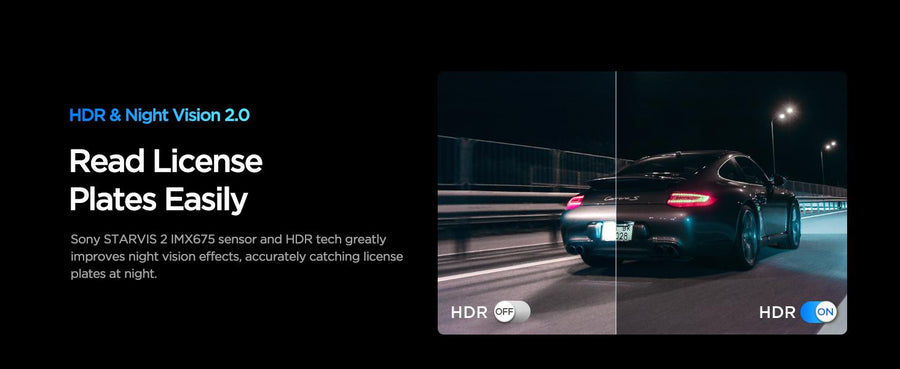 VS1 - VIOFO MINI DASHCAM 2K HDR VS1 WITH SONY STARVIS 2 IMX675 SENSOR