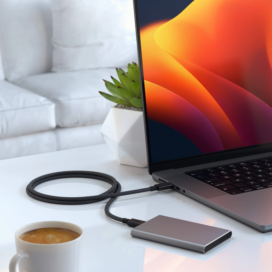 ST-YTB100K - Satechi Thunderbolt 4 Pro Cable 1 M (Space Grey)