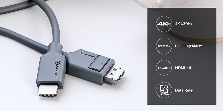 EL2DPHD-02 - ALOGIC Elements DisplayPort to HDMI Cabl