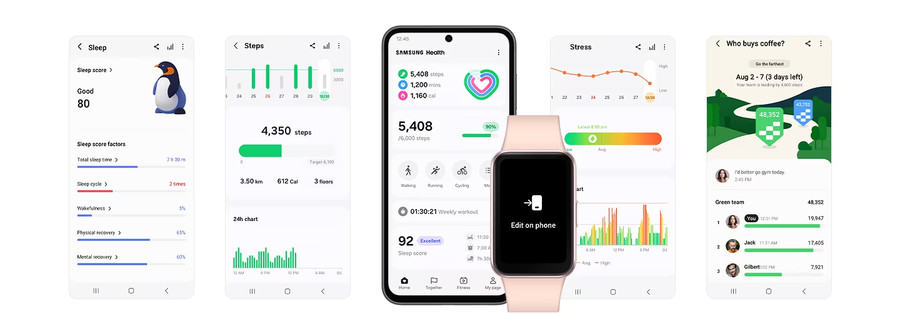 Samsung Galaxy Watch Fit3   - Pink Gold