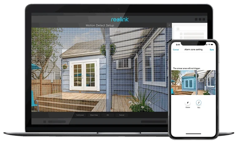 P334 - Reolink 4K 8MP Outdoor Turret POE Camera up to 256G Micro SD card Range