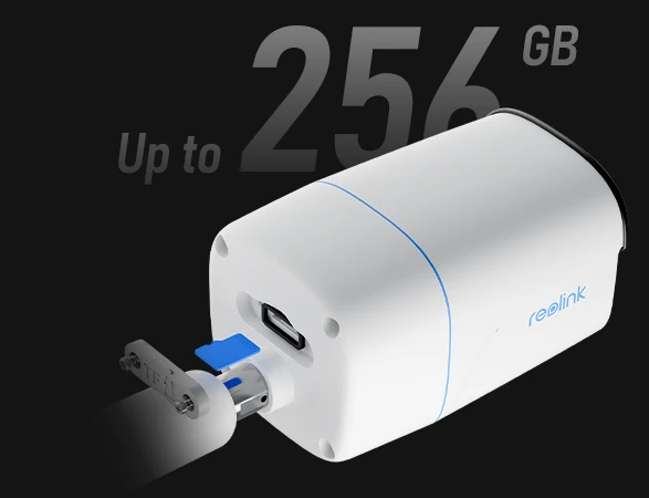 P340 - Reolink 4K Outdoor Bullet PoE Camera?up to 256G Micro SD card Range