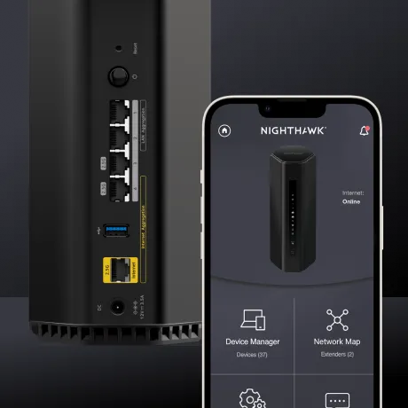 RS300-100APS - NETGEAR RS300-100APS NIGHTHAWKWIFI 7 BE9300 TRI-BAND WIFI 7 ROUTER (RS300)