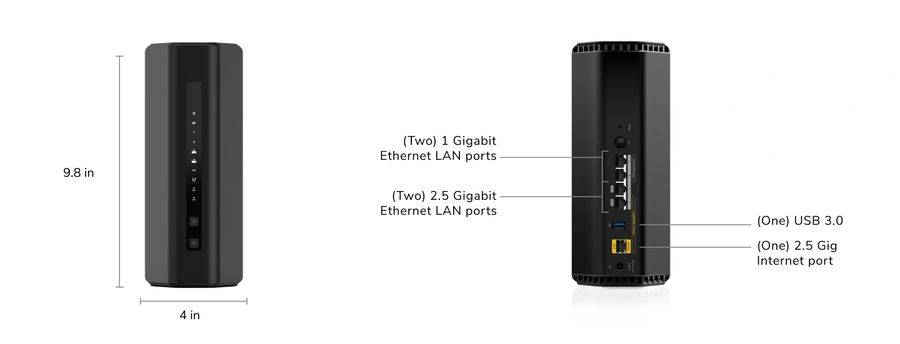 RS300-100APS - NETGEAR RS300-100APS NIGHTHAWKWIFI 7 BE9300 TRI-BAND WIFI 7 ROUTER (RS300)