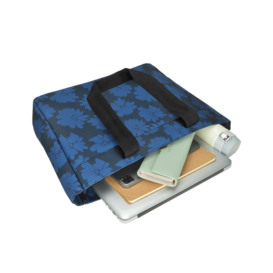 Evol EVR152 - Generation Earth Artisan Recycled Tote Bag – Blue Flower