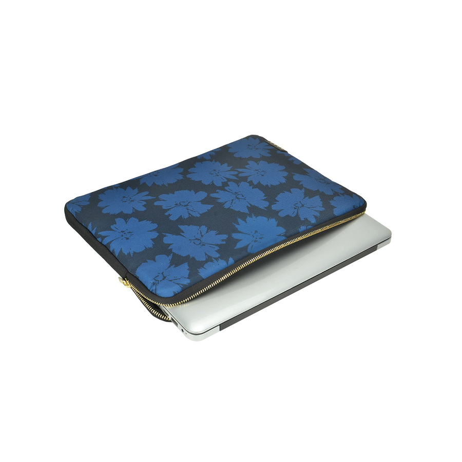 Evol EVR139 - Generation Earth Artisan Recycled 13.3"-14.1" Laptop Sleeve – Blue Flower