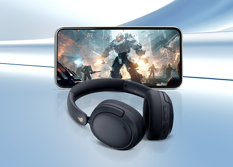 Edifier  W800BT Pro Wireless Over-Ear Noise-Cancelling Headphones - Grey