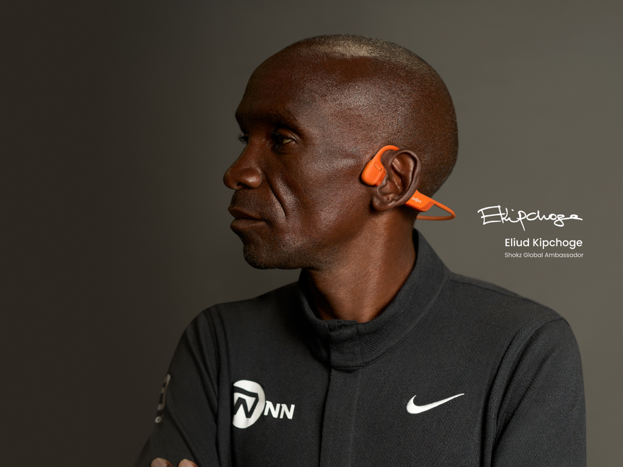Shokz OpenRun Pro 2 Mini Wireless Open-Ear Bone Conduction Sports Headphones - Orange