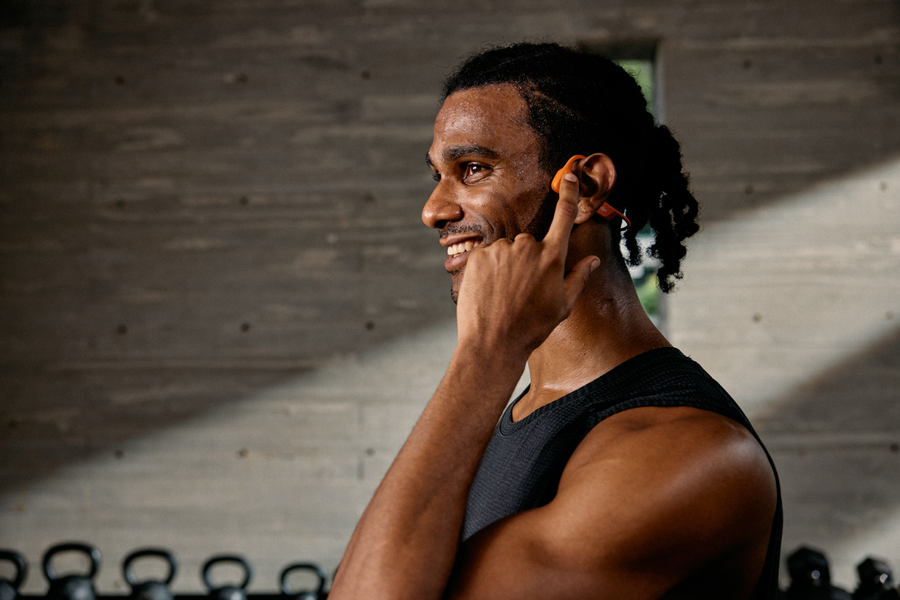 Shokz OpenRun Pro 2 Mini Wireless Open-Ear Bone Conduction Sports Headphones - Orange