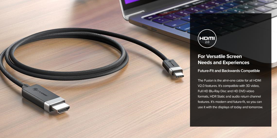 FUCHD2-SGR - ALOGIC Fusion Series USB-C auf HDMI Kabel