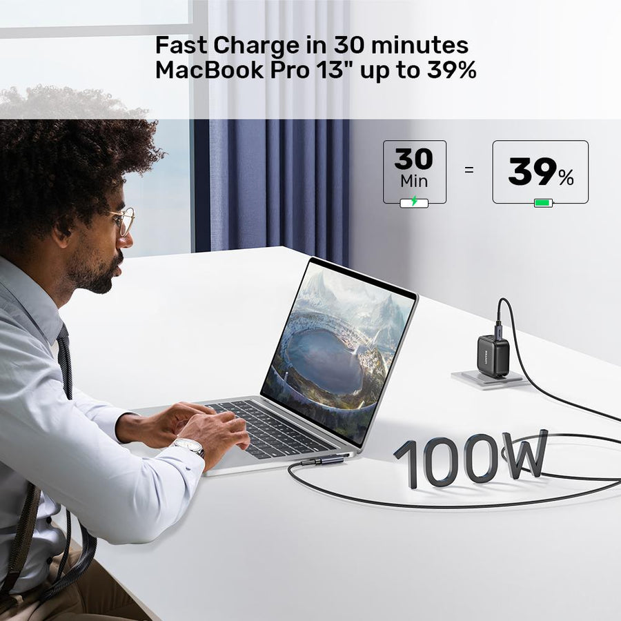 C14123BK-3M - 3m USB-C to Right Angled 90 Degree USB-C Connector. Supports 100W PD Fast Charging