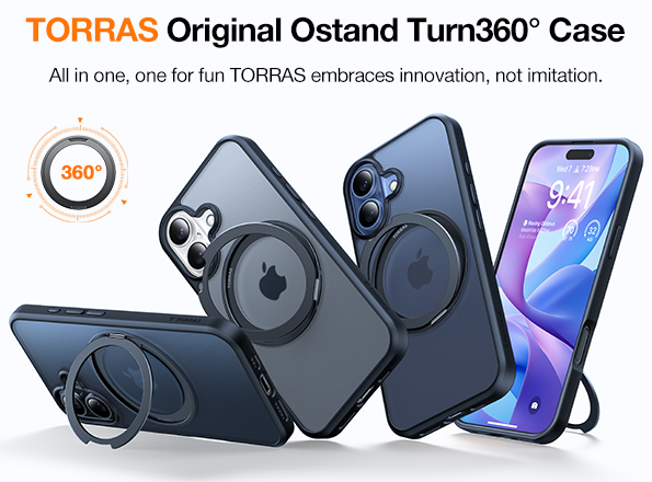 Torras iPhone 16 (6.1")  Ostand Pro Case - Black