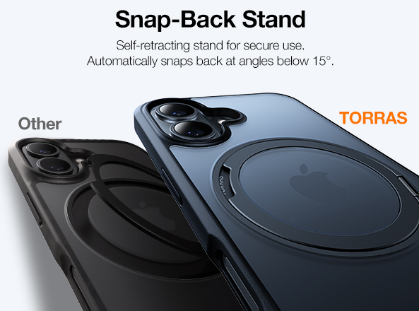 Torras iPhone 16 (6.1")  Ostand Pro Case - Black