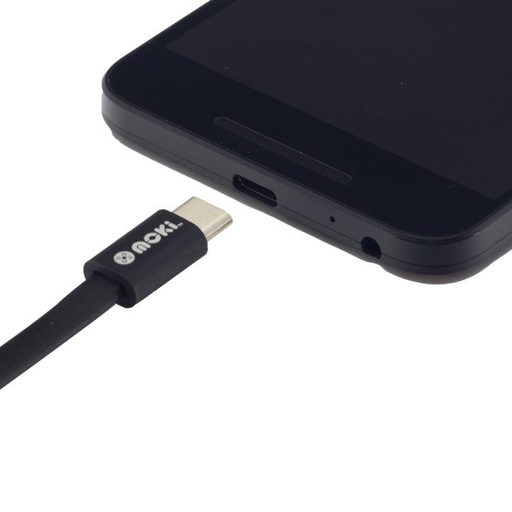 MOKI Recharge ACC-MTCCAPO - Moki USB-C to USB-A SynCharge Cable -10cm