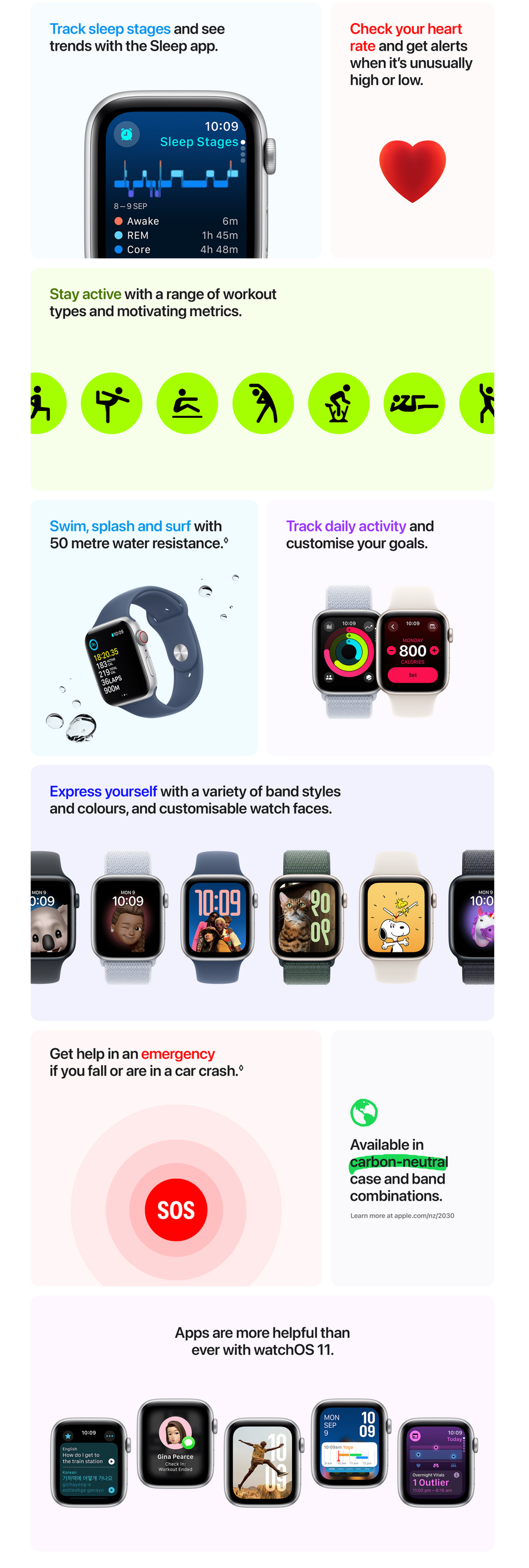 Apple MXER3ZP/A - WATCH SE (2) 44 SI AL DN SB ML GPS