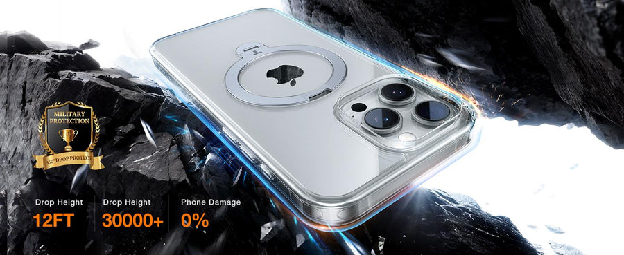 Torras iPhone 16 Pro (6.3")  Ostand Spin Case - Clear