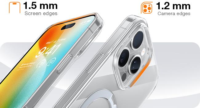 Torras iPhone 16 Pro (6.3")  Ostand Spin Case - Clear