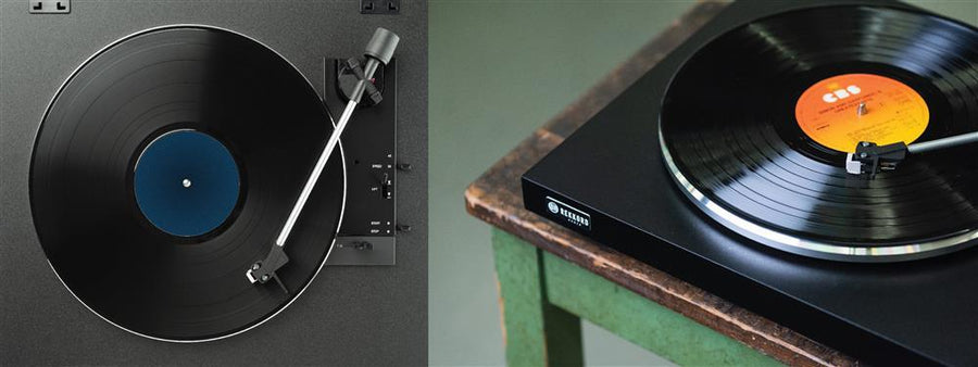 REKKORD F100P - Turntable Black AT3600L Cartridge w/ 33 & 45 RPM Automatic Entry Level Turntabl