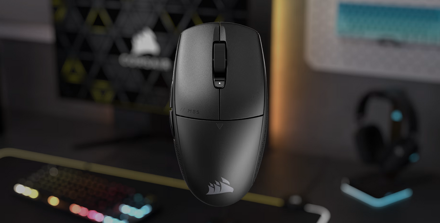 CH-931F000-AP - CORSAIR M55 WIRELESS LIGHTWEIGHT GAMING MOUSE - BLK