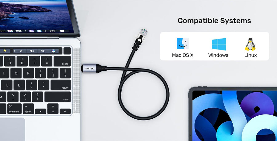 C18148AGY01-3M - 3m USB-C to RJ45 High-Speed 1Gbps Ethernet Cable. Connect PC Direct to Router