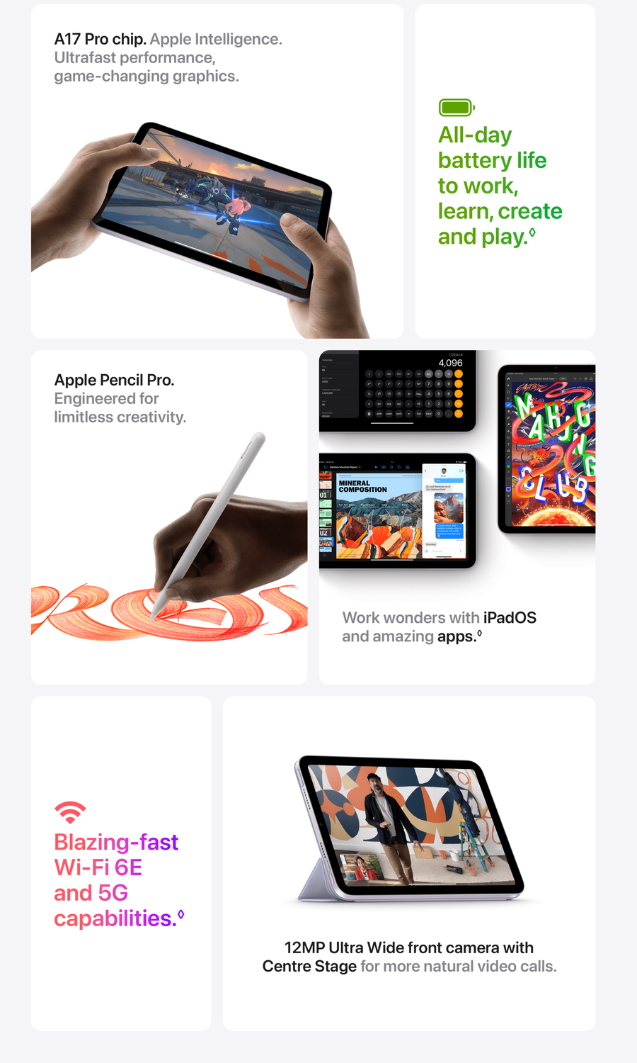 MXN73X/A - Apple iPad mini Wi-Fi 128GB - Blue