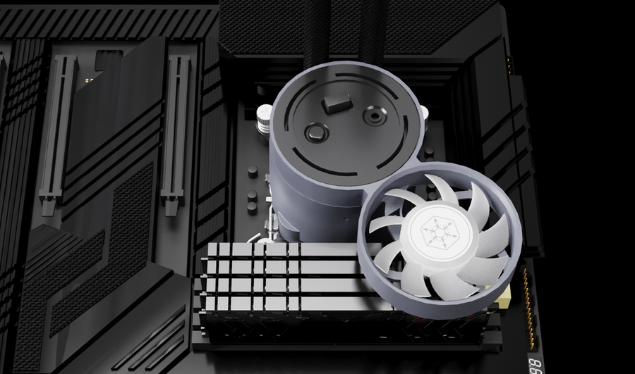 SST-IM360-ARGB - SilverStone IM360-ARGB IceMyst Liquid Cooler - Triple Fan 3yr wty