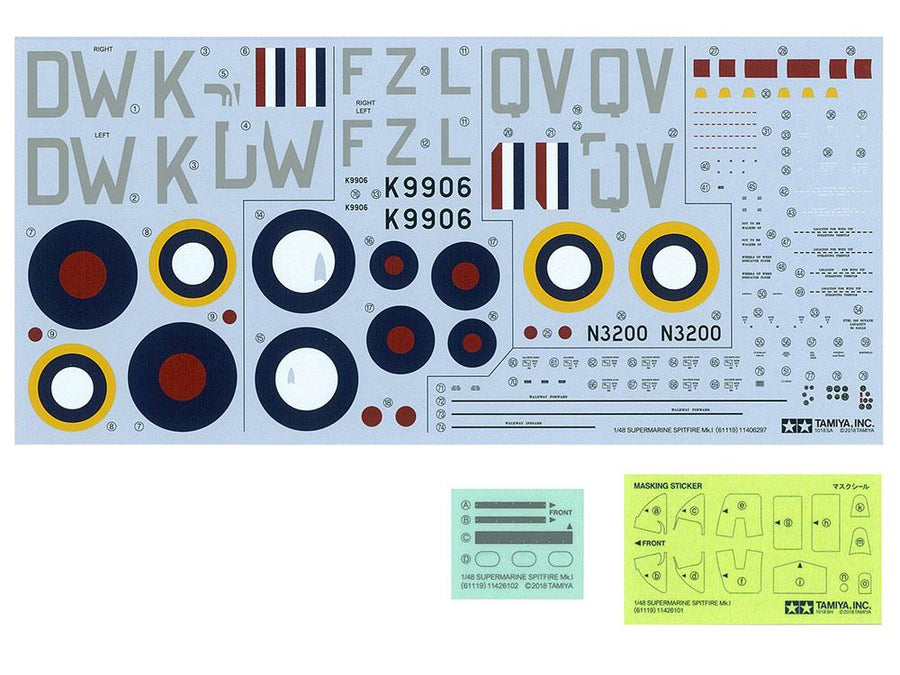 Tamiya 61119 - TAMIYA 1/48 SPITFIRE MK.1