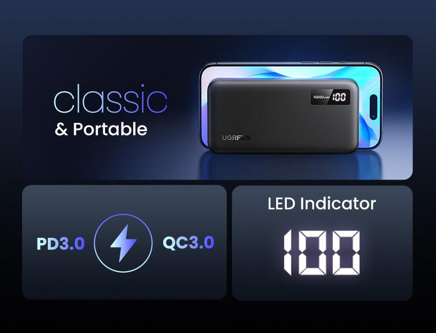 UG-25742 - UGREEN 10000mAh Two-way Fast Charging Po