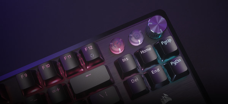 CH-911911G-NA - CORSAIR K70 PRO TKL HIGH PERFORMANCE HALL EFFECT RAPID TRIGGER GAMING KEYBOARD - BLACK
