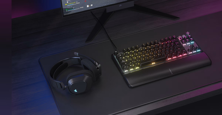CH-911911G-NA - CORSAIR K70 PRO TKL HIGH PERFORMANCE HALL EFFECT RAPID TRIGGER GAMING KEYBOARD - BLACK