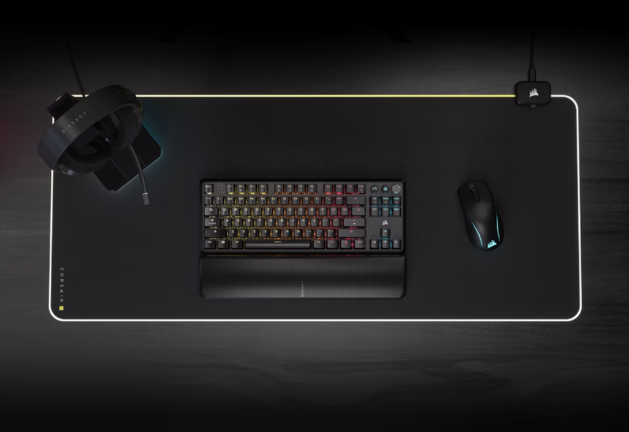 CH-914901E-NA - CORSAIR K70 CORE TKL WIRELESS RGB MLX RED V2 SOUND DAMPENING ROTARY DAIL GAMING KEYBOARD