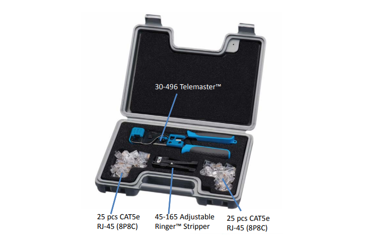 IDEAL INDUSTRIES IDL33-750 - RJ-45 Cat5e & Cat6 Data Termination Kit.