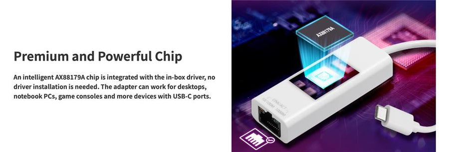 EDIMAX EU-4306C - USB-C to Gigabit Ethernet Adapter
