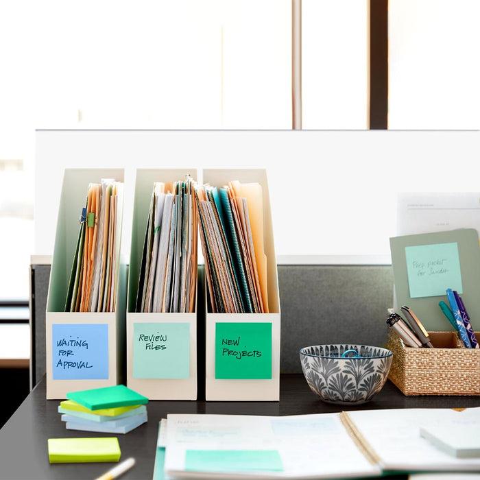7100290433 - Post-it 100 Rec Super Sticky Pop Up Notes R330R-6SST 76x76mm Oasis, Pack of 6
