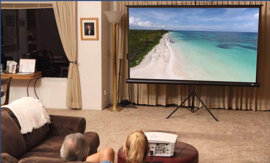 Elite Screens T50UWS1 - 50'" Diag Screen, 1:1 Aspect Ratio, Trip