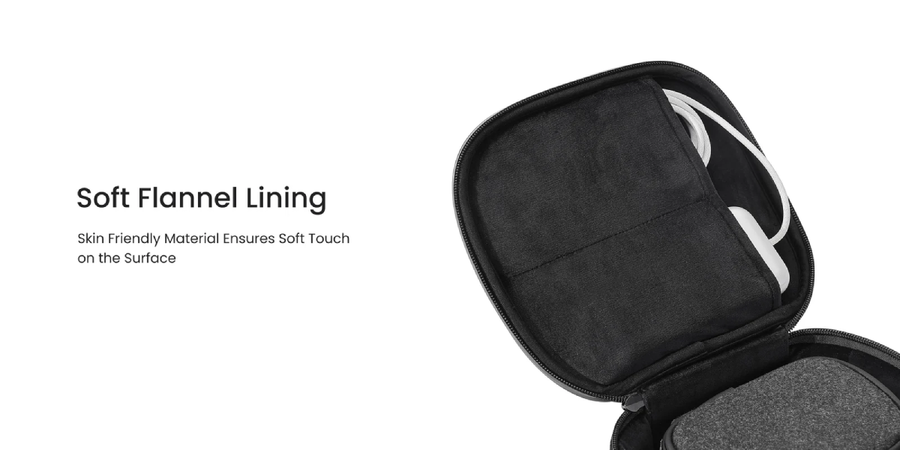 Kiwi Design   for META Oculus Quest 2 / 3 / Vision Pro P4 Portable Carry Soft Case