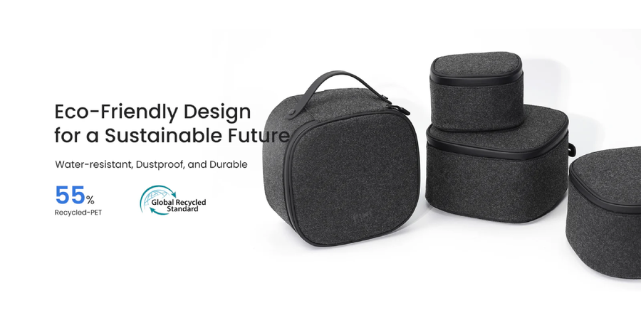 Kiwi Design   for META Oculus Quest 2 / 3 / Vision Pro P4 Portable Carry Soft Case